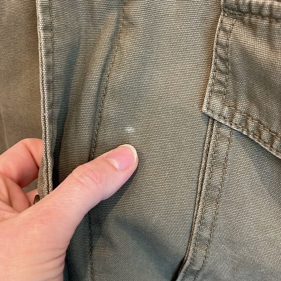 Ecote Zip Front Woven Utility Jacket Size Large - Picture 7 of 9